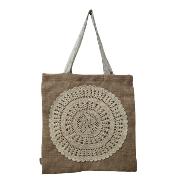 Rustic Charm Crochet Tote